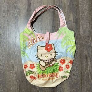 Hawaiian Hula Hello Kitty HawaiiReusable Shopping‎ Bag Foldable Tote